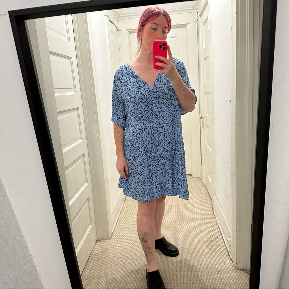 Floral Blue Dress
